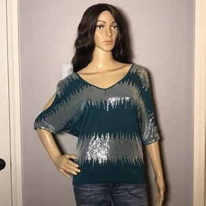 Sexy sequin Bebe top